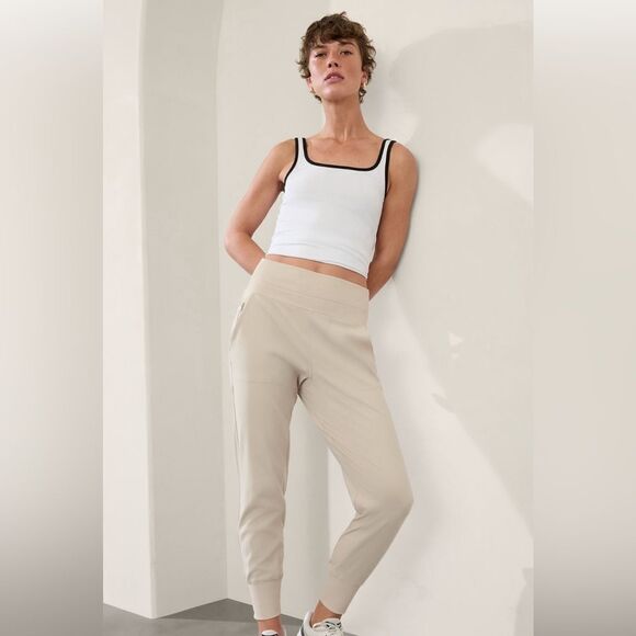 NWTAthleta Venice High Waist Jogger. Abalone Large Petite